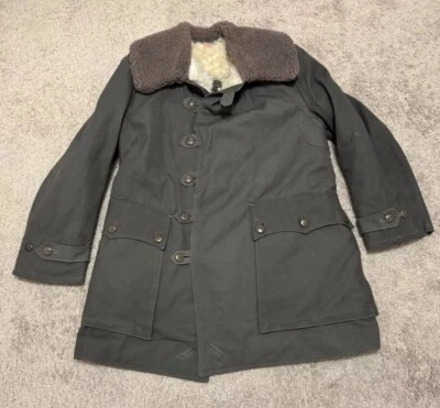 Swedish Army WWII military winter coat Livpäls, Militärpäls Mats Larsson 40s - Image 1 of 4