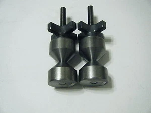 DAVIS 1 1/2"-Two hole pins- Carbon Steel- 3/8-16- quick acting knobs-Ships Free! - Picture 1 of 2