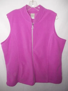 Women's Purple Colored Fleece Vest by Blair/ Size XL - Picture 1 of 2