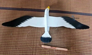 White Seagull Wood Bird Mobile Hanging Flying Pattern Home Decor Painted Wooden - Picture 1 of 2