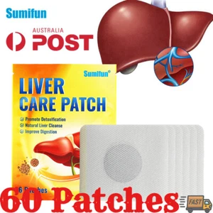 60 Pcs Liver Care Patch Promote Detoxfication Herbal Plater Belly Button Sticker - Picture 1 of 10