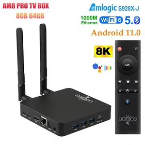 UGOOS AM8 PRO S928X-J 8K UHD Smart TV Box Android 11 8G 64G WiFi6E 1000M USB3.0 - Photo 1/21