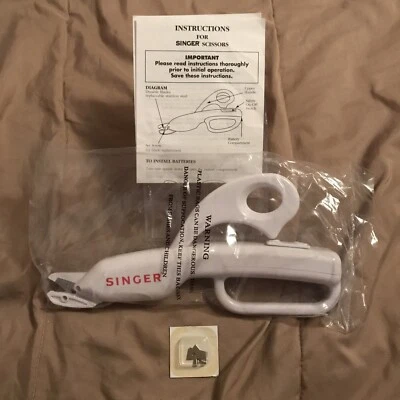 Singer Cordless Smart Scissors Cut Fabric Paper Denim Craft Sewing  - Image 1 of 3