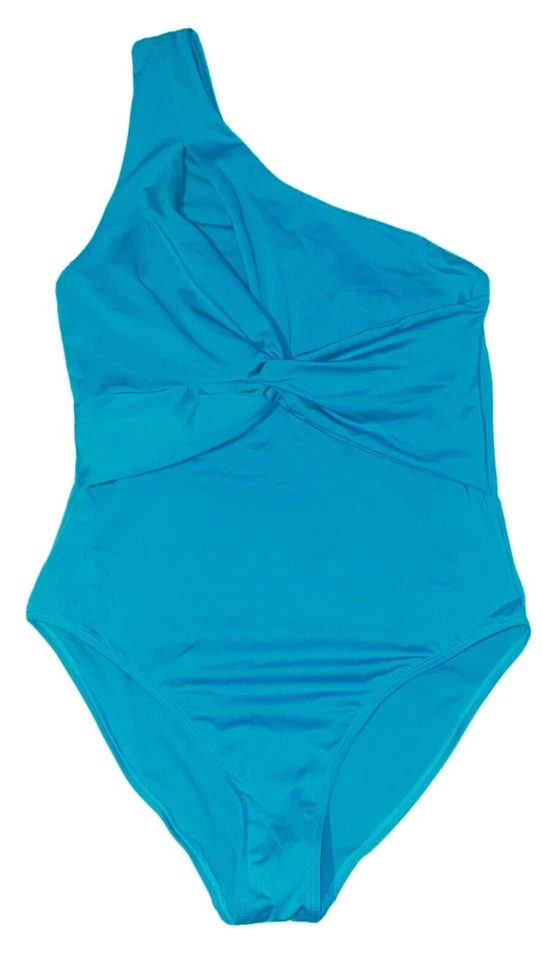 Damen Badeanzug Einteiler Twist Schwimmanzug einschultrig - Gr. 38, 40, 42, 44 - Bild 1 von 2
