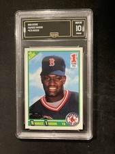 1990 Score Baseball #675 Maurice Mo Vaughn Gem Mint Graded GMA 10 Boston Red Sox