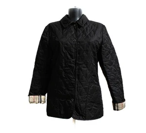 Burberry women quilted nova chek jacket black vintage - Picture 1 of 15