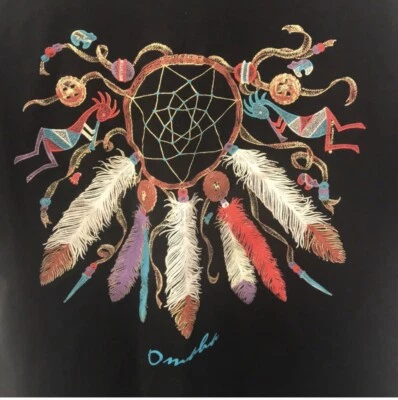 Vtg 1990 Graphic T Shirt Dream Kokopelli  sz L Omaha Nebraska Single Stitch - Image 1 of 4