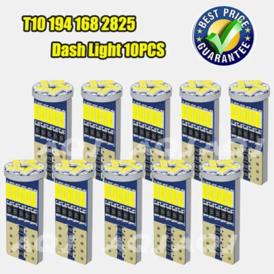 For Chevrolet K10 WhiteT10 194 168 LED Bulbs Instrument Gauge Cluster Dash Light - Image 1 of 4