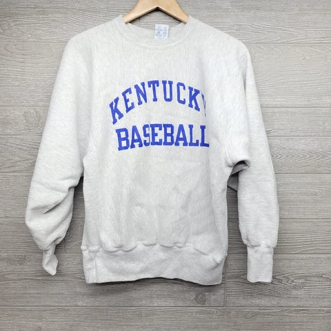 VTG Champion Reverse Weave University Of Kentucky Wildcats Baseball Sweatshirt L Cover