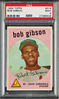 1959 Topps Bob Gibson Rookie #514 Psa 9 Mint; Pop 1 Of 32