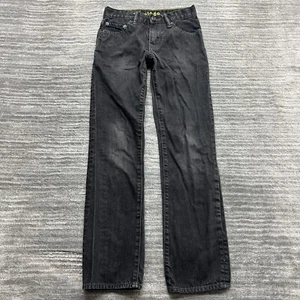 Gap Jeans Size 10 Slim Youth Straight Stretch Mid Rise Black Denim - Picture 1 of 10