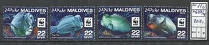 Maldives 2016 MNH WWF Fish – 4 Mint Stamps – Green Humphead Parrotfish – CV €11 - Picture 1 of 1