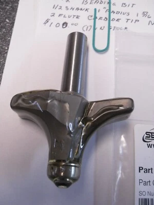 SOUTHEAST TOOL Roundover bit , #2012, 1/2" shank, 1" radius, 1 5/16" cl, 2 fl c - Image 1 of 3