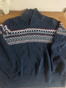 Preowned Men’s Nautica fair Isle Sweater Size L - Picture 1 of 9