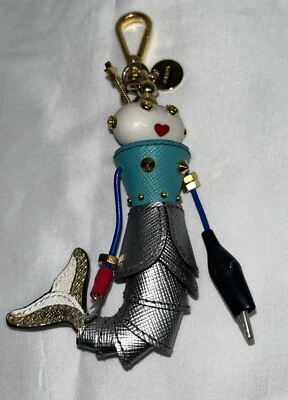 Prada Leather Mermaid Trick Charm Keychain Key ring  - Image 1 of 4