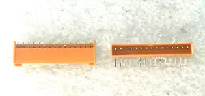 10 JAE ELECTRONICS 15 PIN MASCHIO CONNETTORE ANGOLO RETTO INTESTAZIONE 1 POLLICE LARGHEZZA RM2CMP48 - Foto 1 di 5