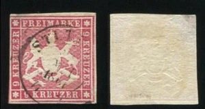 Württemberg 14a sellado, mínimo duenne stell #e596 - Imagen 1 de 1