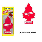 Little Trees Wild Cherry Car And Home Hanging Air Fresheners, 6 Pcs