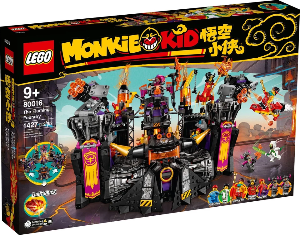 SHIPS FAST! LEGO MONKIE KID: The Flaming Foundry 80016 (new) - Image 1 of 1