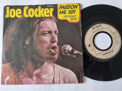 7" Single Joe Cocker - Pardon me Sir Vinyl Germany - Image 1 of 4