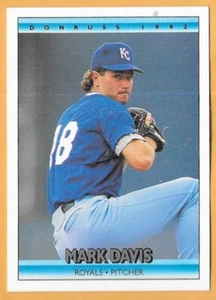MARK DAVIS KANSAS CITY ROYALS #54 - DONRUSS NM-MT 1992 - Picture 1 of 2