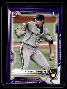 2021 Bowman violet Russell Smith / 250 brasseurs de Milwaukee #BD-113 - Photo 1 sur 2