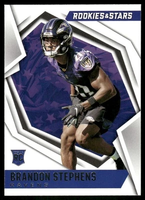 2021 Panini Rookies & Stars #197 Brandon Stephens RC Ravens football card - Image 1 of 2