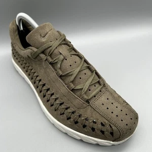2017 Nike Mayfly Woven 833132-200 Olive Green Mens Uk 8 Sneakers Shoes Trainers - Picture 1 of 9
