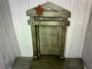 Willow Tree nativity creche large stable backdrop Christmas ornament - Picture 1 of 11