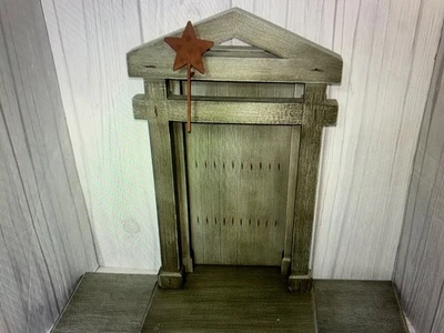 Willow Tree nativity creche large stable backdrop Christmas ornament - Image 1 of 4