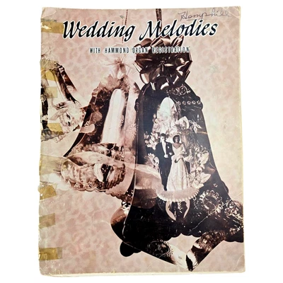 Wedding Melodies Music Book Hammond Organ Keyboard Norman Clayton 1958 Vintage - Image 1 of 4