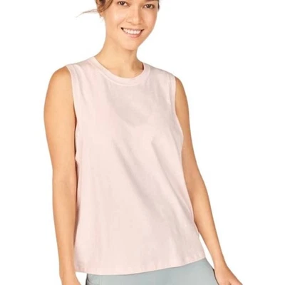 Camiseta sin mangas Fabletics para mujer Jade Muscle rosa escarcha talla 2X ajuste relajado entrenamiento  Foto 1 de 4