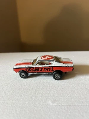 Dodge Charger 1971 Matchbox vintage "piel de naranja" #74 Mopar Muscle Car Dragster Foto 1 de 4