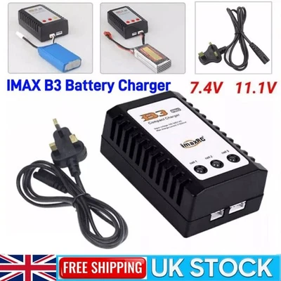 IMax B3 Compact Balance Charger Fit For 2S 3S 7.4V 11.1V LiPo Battery UK Plug - Image 1 of 4