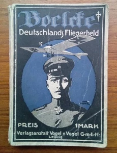 Rare 1916 ~ Oswald Boelcke Memorial Book ~ Deutschlands Fliegerheld ~ Pilot Hero - Imagen 1 de 9