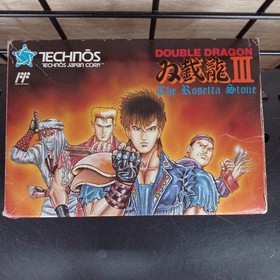 Technos Sougeryu III Double Dragon 3, NES Game, Box Damage