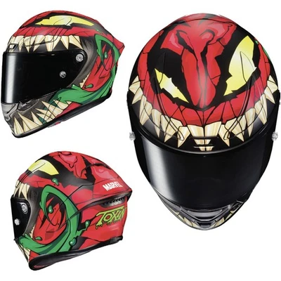 HJC Motorrad Helm RPHA 1 Toxin Marvel MC1SF - Integralhelm MotoGP WorldSBK - Bild 1 von 4