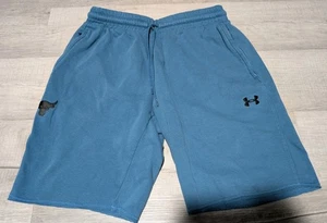 Under Armour Shorts Men's Sz L Project Rock Charged Cotton Fleece Shorts Blue - Picture 1 of 8