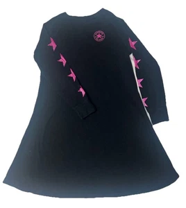 Vestido Converse Negro Manga Larga Rosa Estrellas Talla Grande 12/13 Años - Imagen 1 de 7