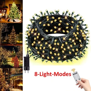 LED Warmweiß Lichterkette Außen Innen Weihnachtsbaum Beleuchtung Lichterkette DE - Bild 1 von 22