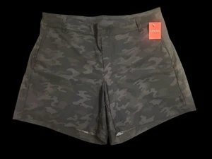 SPANX Womens Sunshine Shorts 6" Inseam Black Camo UPF 50+ Pull On Size XL NWT - Picture 1 of 11