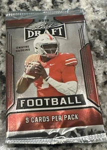 2019 Leaf Draft Football ungeöffnete Packung - verfügbare Menge - Bild 1 von 2