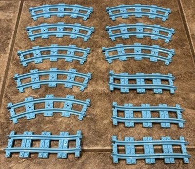 LEGO Friends светло-синий поезд Rollercoaster трек группы лот набор из 12 штук - Изображение 1 из 3