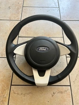 Ford KA II RU8 Bj.11 Lederlenkrad Lenkrad 3-Speichen 61991360 58000Km Sauber - Bild 1 von 4