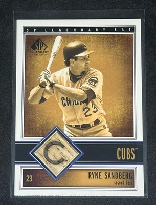 Ryne Sandberg 2002 SP Legendary Cuts Game Bat #BRSA Chicago Cubs - Image 1 of 2
