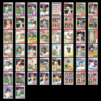 1974 Topps Lot 50 Vintage Baseball Cards VG MLB Set Bulk Dealer Collection - Image 1 of 4