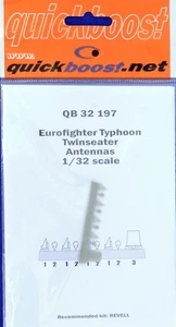 Quickboost by Aires 1/32 Eurofighter Typhoon twinseater antennas Revell -32197 - Picture 1 of 2