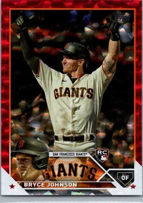 2023 Topps #571 Bryce Johnson Red Foil #/199 - Image 1 of 2