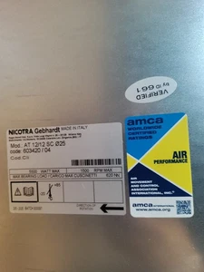 VENTILATORE AT-12/12 SC Ø25 REF. NICOTRA GEBHARDT 603420 - Foto 1 di 7
