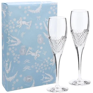 Wedgwood Official Wedding Gift Wrapping: Vera Wang Diamond Mosaic Pair Champagn_ - Picture 1 of 6